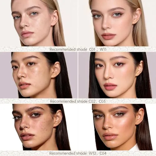 CATKIN Panda Land Full Coverage Cushion Fondation, Breathable Hydrating Nourishing Poreless Face Makeup Save for Sensitive Skin,Sheer Finish (C03 Medium Beige)