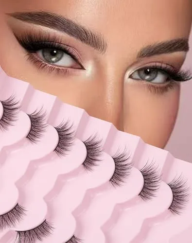 Half Lashes Natural Lashes Wispy Lashes Corner Lashes 3/4 False Eyelashes Natural Half Eyelashes W19
