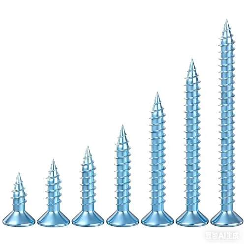 Wensilon # 8X1-1/2 (150PCS) Flat Head Galvanizing Wooden Screw # 4X40, Quick Metal self Tapping Flat Head