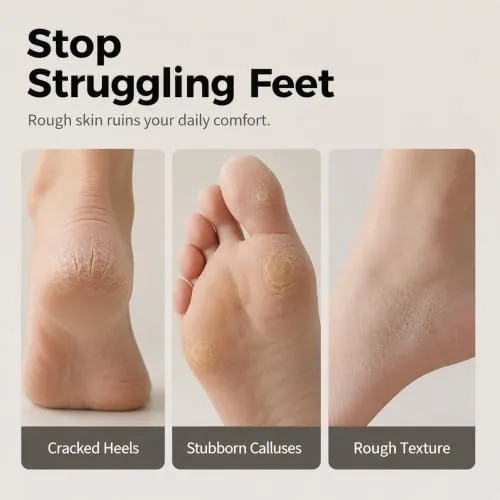 Dual‑Sided Foot Callus Remover, Foot File Callus Remover, Red*2