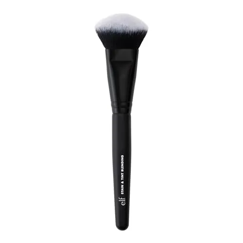 e.l.f. Stain & Tint Blending Brush, Liquid Blush Brush For Blending & Creating An Even Finish, Made With Synthetic Bristles, Vegan & Cruelty-Free