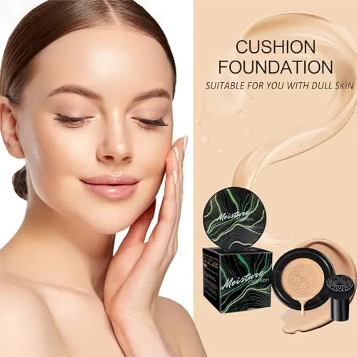 Cushion Foundation Concealer Full Coverage CC Cream, Buff Beige