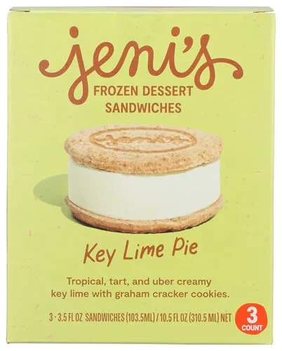 Jeni's Splendid Ice Creams Key Lime Pie Frozen Dessert Sandwich, 3 pk (Frozen)