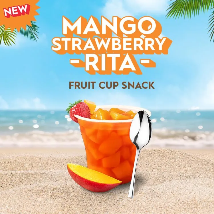 Del Monte Escapes Mango Strawberry - Rita 2-7 oz Cup