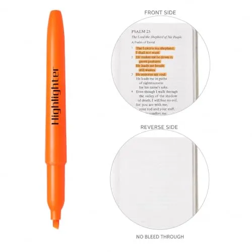 Highlighters Assorted Colors, 24 Pack Chisel Tip Highlighter Bulk