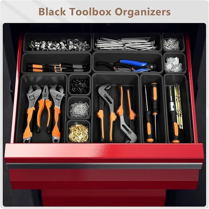 A-LUGEI 【🅻 𝟱𝗽𝗰𝘀】 Tool Box Organizer Garage Organization and Storage