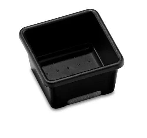 madesmart Mini Storage Bin, Multipurpose Organizer for Kitchen, Bathroom & Office, Organizer for Cutlery, Peeling Tools, Spatulas, Non Slip Base, Durable Easy Clean Plastic, Carbon