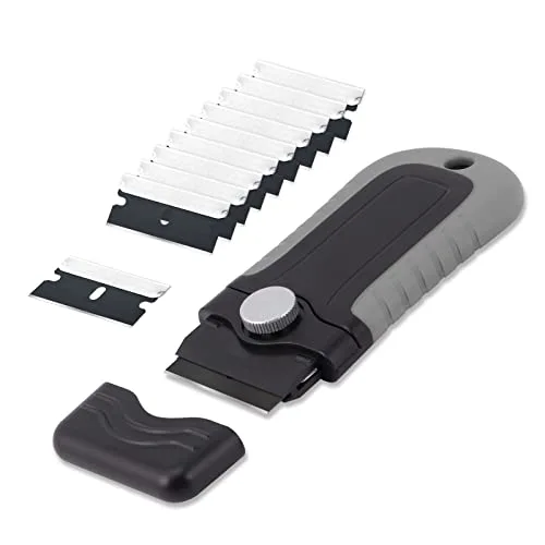 Gomake Razor Blade Scraper Tool, Windows, Glass Stovetop Paint Scraper