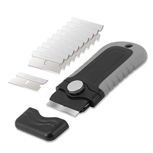 Gomake Razor Blade Scraper Tool, Windows, Glass Stovetop Paint Scraper