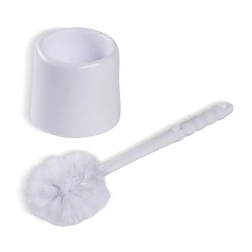 Sparta Toilet Bowl Brush with Caddy, 16 Inch, White