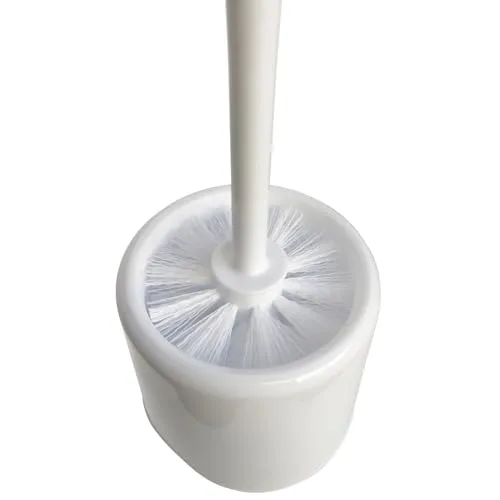 Sparta Toilet Bowl Brush with Caddy, 16 Inch, White
