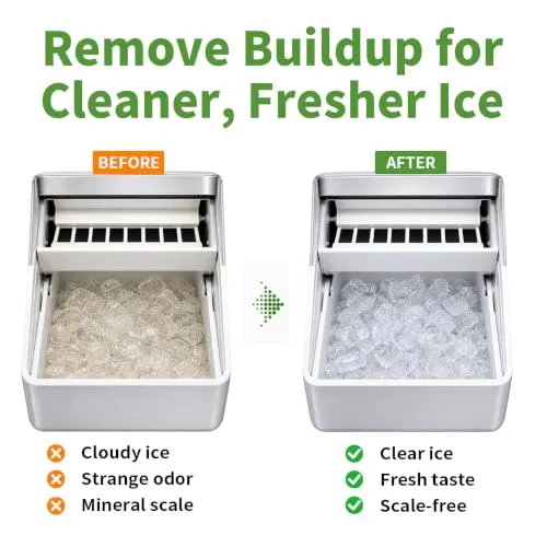 ORIENTLEAF Ice Machine Cleaner Tablets, 24 Tablets 1 Year Supply