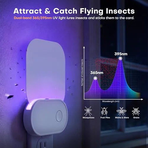 Fruit Fly Traps for Indoors (1 Device + 3 Refills),Fruit Fly Trap