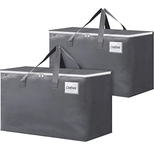 BlissTotes Large Moving Bags, Storage Bags, 125L-2 Pack