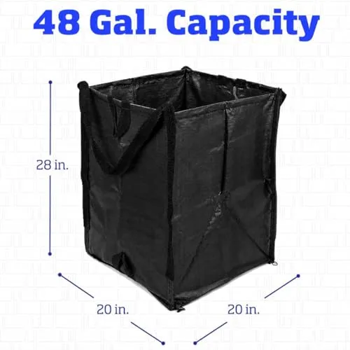 DURASACK Heavy Duty Home and Yard Bags, Black