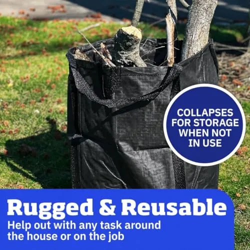 DURASACK Heavy Duty Home and Yard Bags, Black