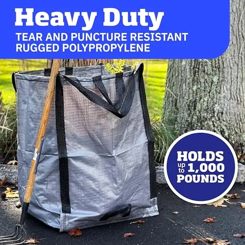 DURASACK Heavy Duty Home and Yard Bags, Gray