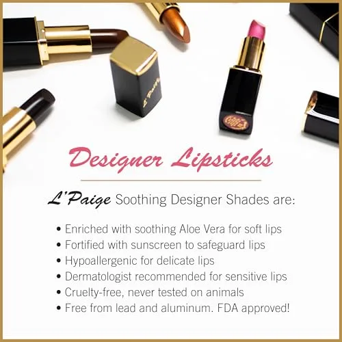 L'Paige Chestnut Lipstick L51 | Brown Lipstick | Moisturizing Satin Finish