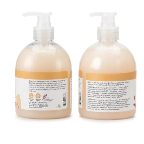 Ginger Lily Farms Botanicals Hand Soap, 16.9oz, Coco Mango