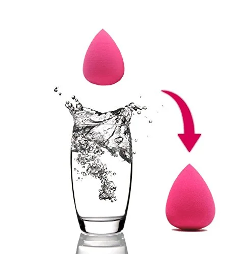 Makeup Sponges Beauty Foundation Blending Sponge Drop Makeup Blender Cosmetics Sponge Makeup Applicator Face Sponge Rose Red 1 pcs