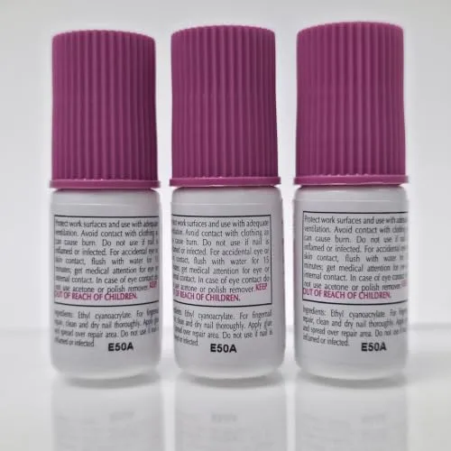 3pc Nailzap Hypo-Allergenic Nail Glue with Fast and Strong Formula