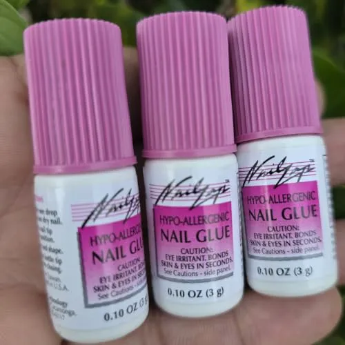 3pc Nailzap Hypo-Allergenic Nail Glue with Fast and Strong Formula