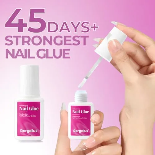 5Pcs Super Strong Nail Glue for Press Ons & Nail Tips