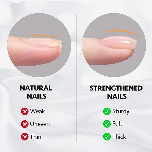 GAOY Builder Gel for Nails, 16ml Nail Strengthener in a Bottle, Nail Extension Hard Gel, Soak Off Long Lasting UV Light Cure, 1958 Crystal Pink, Base Coat Top Coat Needed