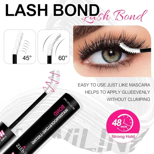 Lash Bond and Seal, White Cluster Lash Glue for Eyelash Clusters