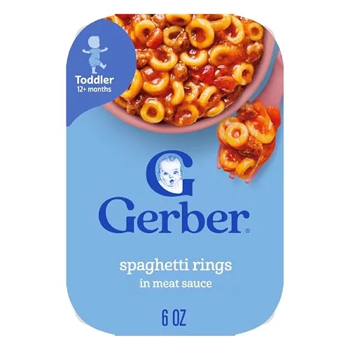 Gerber Toddler Spaghetti Rings in Meat Sauce Meal