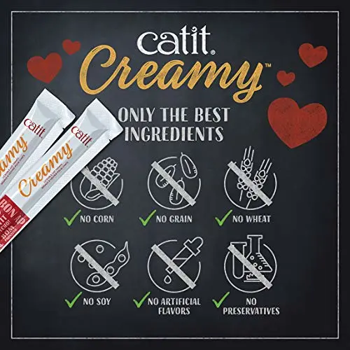 Catit Creamy Lickable Cat Treat, Tuna, 5 Pack