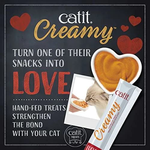 Catit Creamy Lickable Cat Treat, Tuna, 5 Pack