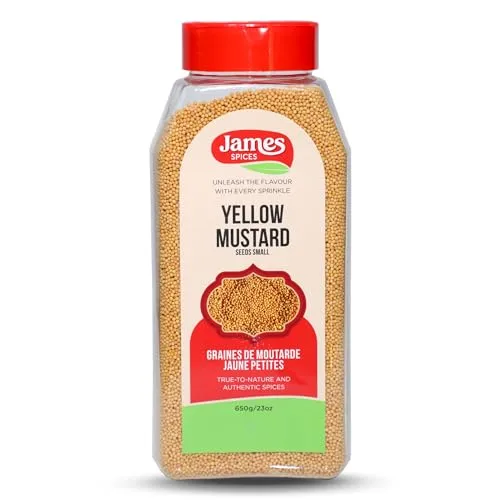 James Spices Inc. Yellow Small Mustard (Mustard Yellow Small -650g)