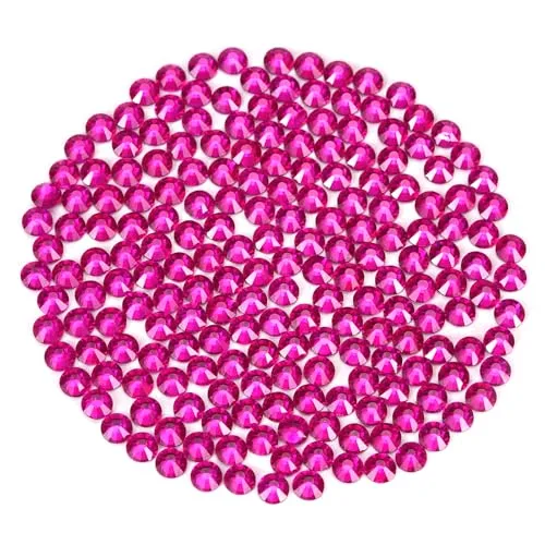 Rhinestones 1440pcs SS8 (2.3-2.5mm) Glass Flatback Crystal Peach