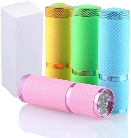 Handheld UV Light for Gel Nails,9 LED Small Glow Nail Lamp,Mini Nail Dryer