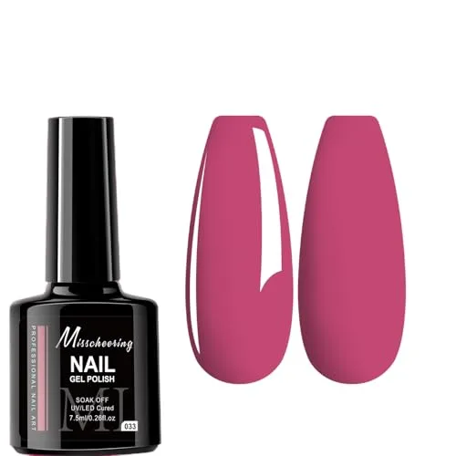 7.5ml Gel Nail Polish,1 Pcs High Gloss Long Lasting Gel Polish, UV LED Soak-Off Nail Polish Gel for Manicure Salon DIY (033, 7.5ml)