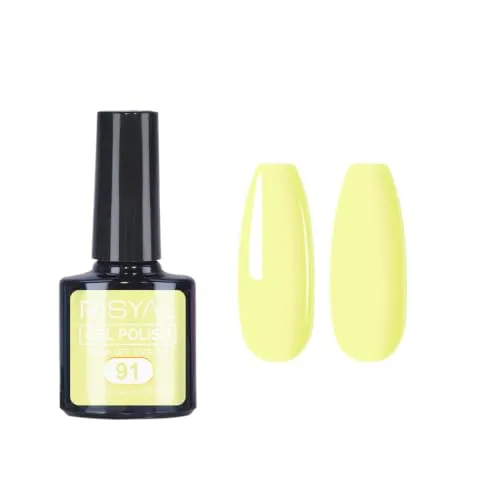 7.3ml Gel Nail Polish,1 Pcs High Gloss Long Lasting Gel Polish, UV LED Soak-Off Nail Polish Gel for Manicure Salon DIY (91, 7.3ml)