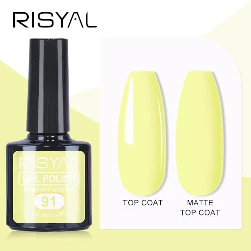 7.3ml Gel Nail Polish,1 Pcs High Gloss Long Lasting Gel Polish, UV LED Soak-Off Nail Polish Gel for Manicure Salon DIY (91, 7.3ml)