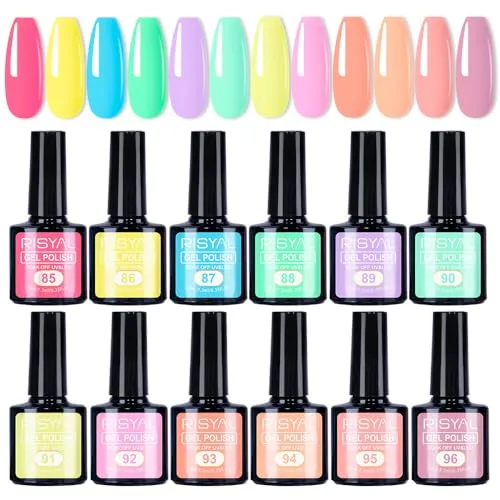 7.3ml Gel Nail Polish,1 Pcs High Gloss Long Lasting Gel Polish, UV LED Soak-Off Nail Polish Gel for Manicure Salon DIY (91, 7.3ml)