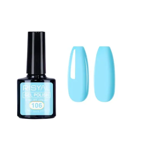 7.3ml Gel Nail Polish,1 Pcs High Gloss Long Lasting Gel Polish, UV LED Soak-Off Nail Polish Gel for Manicure Salon DIY (106, 7.3ml)