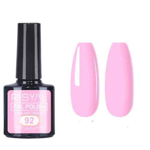 7.3ml Gel Nail Polish,1 Pcs High Gloss Long Lasting Gel Polish, UV LED Soak-Off Nail Polish Gel for Manicure Salon DIY (92, 7.3ml)
