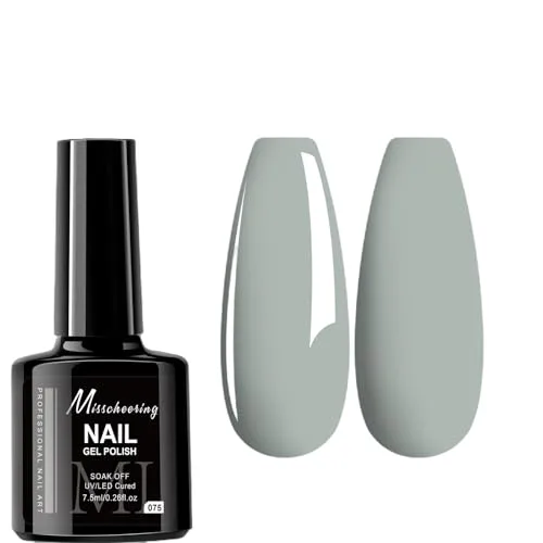 7.5ml Gel Nail Polish,1 Pcs High Gloss Long Lasting Gel Polish, UV LED Soak-Off Nail Polish Gel for Manicure Salon DIY (075, 7.5ml)