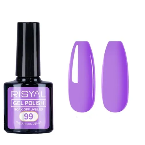 7.3ml Gel Nail Polish,1 Pcs High Gloss Long Lasting Gel Polish, UV LED Soak-Off Nail Polish Gel for Manicure Salon DIY (97, 7.3ml)