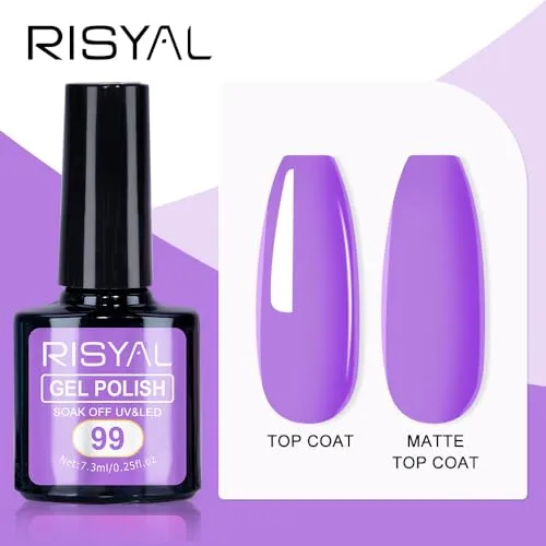 7.3ml Gel Nail Polish,1 Pcs High Gloss Long Lasting Gel Polish, UV LED Soak-Off Nail Polish Gel for Manicure Salon DIY (97, 7.3ml)