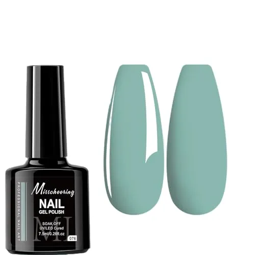 7.5ml Gel Nail Polish,1 Pcs High Gloss Long Lasting Gel Polish, UV LED Soak-Off Nail Polish Gel for Manicure Salon DIY (076, 7.5ml)