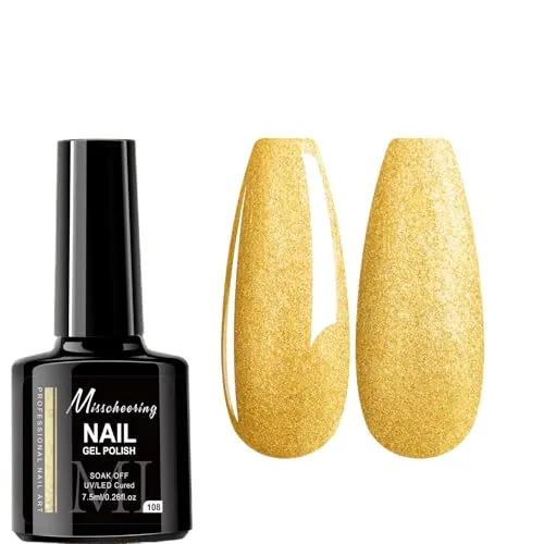 7.5ml Gel Nail Polish,1 Pcs High Gloss Long Lasting Gel Polish, UV LED Soak-Off Nail Polish Gel for Manicure Salon DIY (108, 7.5ml)