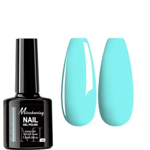 7.5ml Gel Nail Polish,1 Pcs High Gloss Long Lasting Gel Polish, UV LED Soak-Off Nail Polish Gel for Manicure Salon DIY (100, 7.5ml)