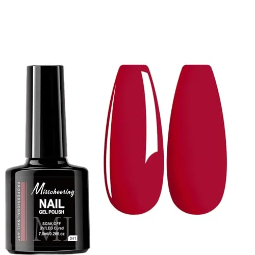 7.5ml Gel Nail Polish,1 Pcs High Gloss Long Lasting Gel Polish, UV LED Soak-Off Nail Polish Gel for Manicure Salon DIY (041, 7.5ml)