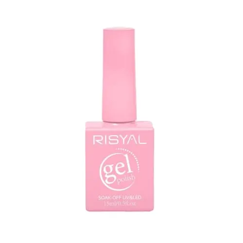 Baby Pink Gel Polish,1 Pcs High Gloss Long Lasting Light Pink Gel Nail Polish, UV LED Soak-Off Nail Polish Gel for Manicure Salon DIY (#111, 15ml)