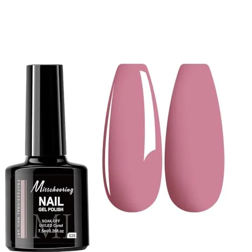 7.5ml Gel Nail Polish,1 Pcs High Gloss Long Lasting Gel Polish, UV LED Soak-Off Nail Polish Gel for Manicure Salon DIY (028, 7.5ml)